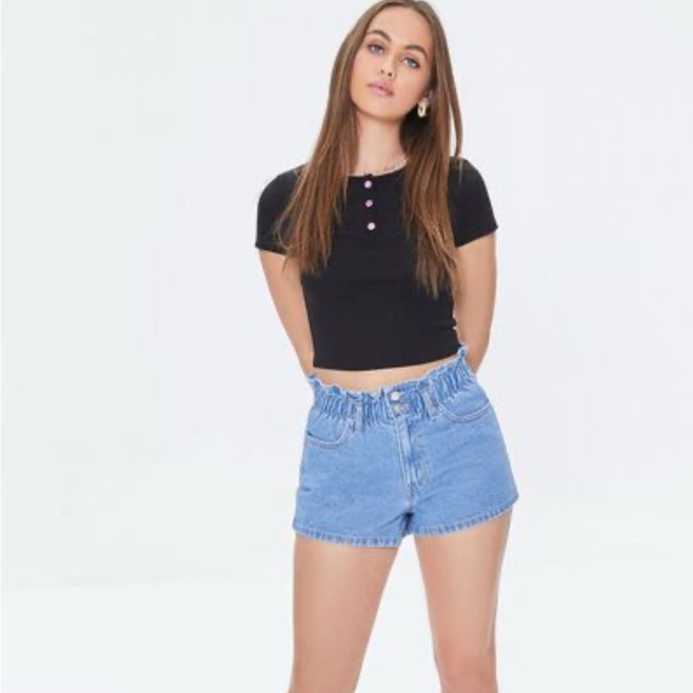 Forever 21 Denim Blue Women's Shorts